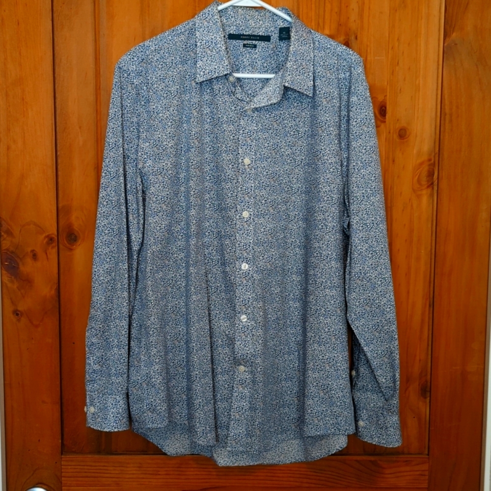 Perry Ellis Men's XL Long Sleeve Button-Up